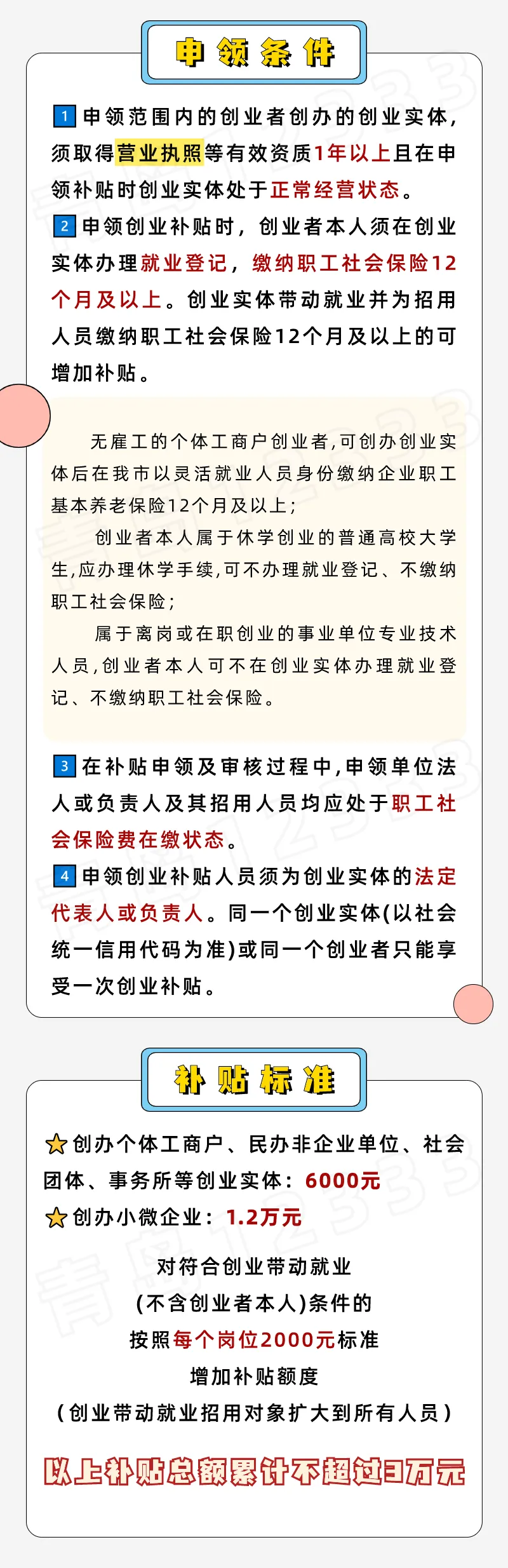 青岛市 创业补贴政策(申请条件,补贴标准,申领方式)