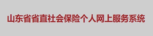 山东省省直社会保险个人网上服务系统
